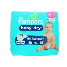 PAMPERS COUCHES BABY DRY N°4 (9-14 KG)31PCS