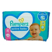 PAMPERS COUCHES ACTIVE BABY N°4 (9-14KG) 46PCS