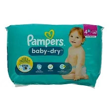 PAMPERS COUCHES BABY DRY N°4+ (10-15KG) 40PCS