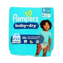PAMPERS COUCHES BABY DRY N°8 (+17 KG) 28PCS