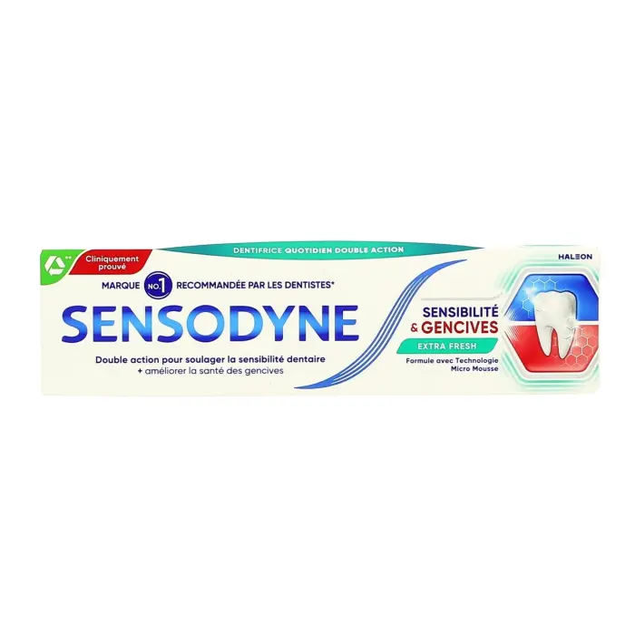 SENSODYNE DENTIFRICE SENSITIVITY & GUM EXTRA FRESH 75ML