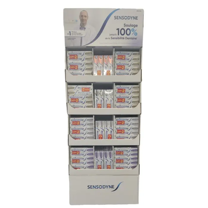 SENSODYNE DENTIFRICE 75ML LOT DE  2 DISPLAY 5 REF. 204PCS
