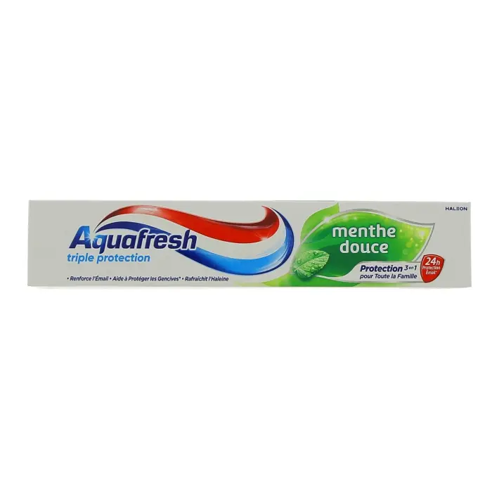 AQUAFRESH DENTIFRICE TRIPLE PROTECTION MENTHE DOUCE 75ML