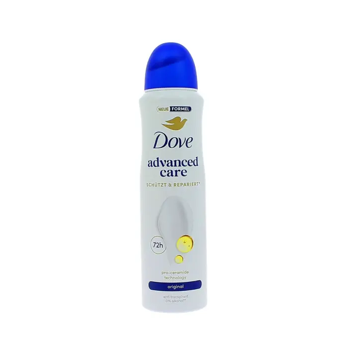 DOVE DEODORANT SPRAY ADVANCED CARE ORIGINAL 150ML