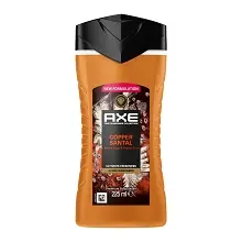 AXE GEL DOUCHE COPPER SANTAL BROWN SUGAR & PEPPER SCENT 225ML