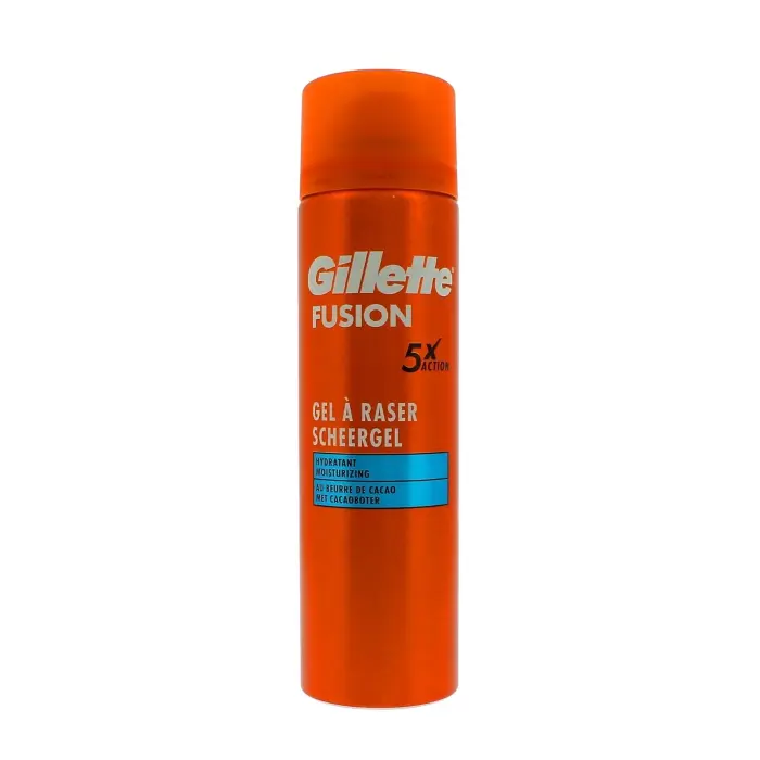 GILLETTE FUSION GEL A RASER AU BEURRE DE CACAO 200ML