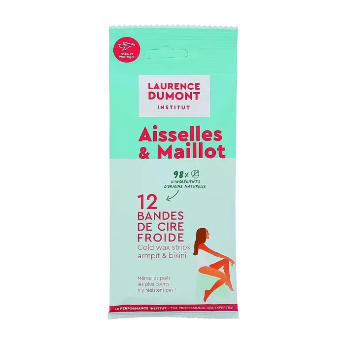 LAURENCE DUMONT BANDES DE CIRE FROIDE AISSELLES & MAILLOT 12PCS