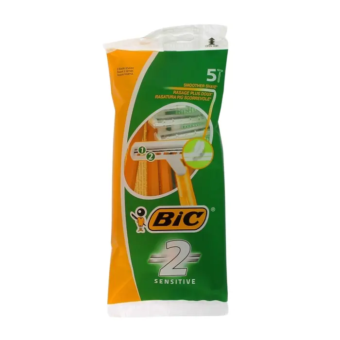 BIC RASOIR JETABLE SENSITIVE 1 LAME 5PCS