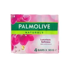 PALMOLIVE NATURALS SAVON LUXURIOUS SOFTNESS ORCHIDEE 4x90G