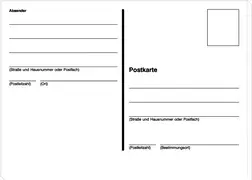 sigel Vordruck "Postkarten", A6 quer, 100 Blatt, lose