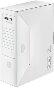LEITZ Boîte à archives Infinity, sans acide, (L)100mm, blanc