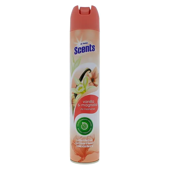 AT HOME SCENTS AIR FRESHENER VANILLA & MAGNOLIA 400ML