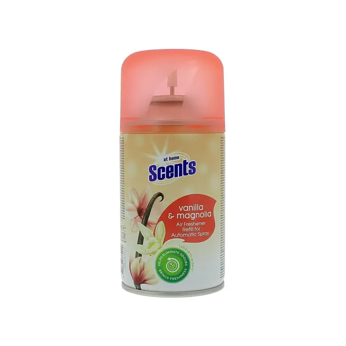 AT HOME DESODORISANT A RECHARGE AUTOMATIQUE VANILLA & MAGNOLIA 250ML