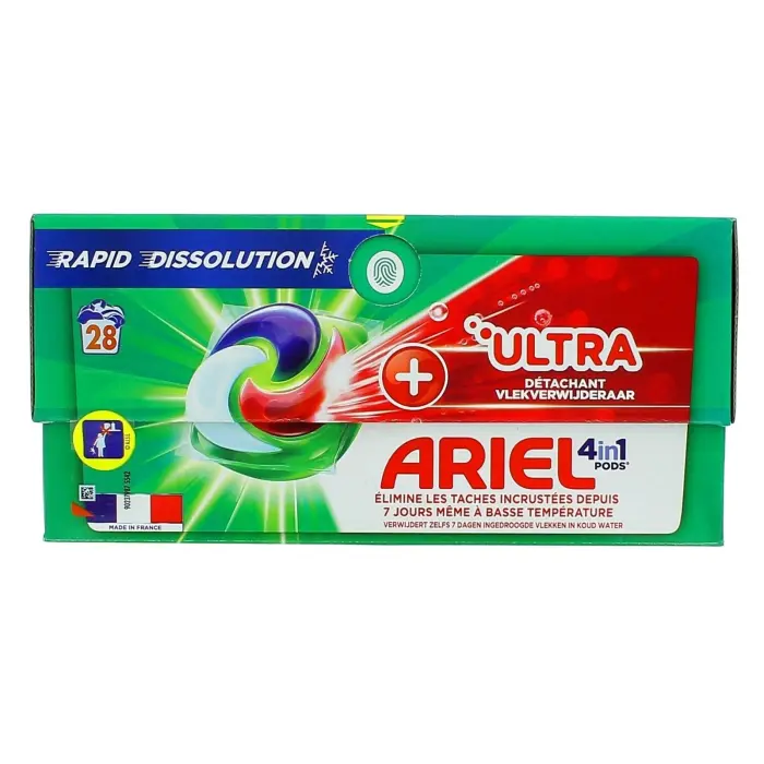 ARIEL LESSIVE PODS 4EN1 ULTRA DETACHANT 28 LAVAGES