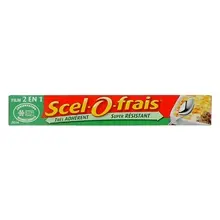 SCEL-O-FRAIS FILM ALIMENTAIRE 2EN1 RESISTANT & ADHERENT 20M
