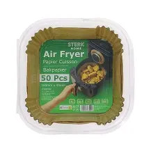 STERK HOME PAPIER CUISSON AIR FRYER 50PCS (16x4,5CM)