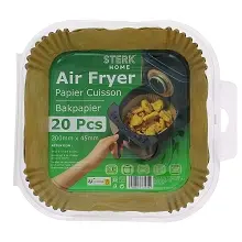 STERK HOME PAPIER CUISSON AIR FRYER 20PCS (20x4,5CM)