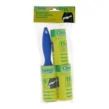 CLEANY BROSSE ADHESIVE POUR TOUS TEXTILES + 2 RECHARGES 15 FEUILLES