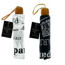 PARAPLUIE PLIABLE OUVERTURE AUTOMATIQUE PARIS NOIR&BLANC