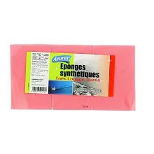 AZUREX EPONGE GRATTANTES ROSES SYNTHETIQUES 3PCS