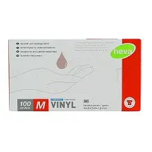 HEVA GANT VINYLE NON POUDRE TRANSPARENT TAILLE M x100