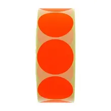 ROULEAU 1000 ETIQUETTES FLUO (45mm) VIERGE