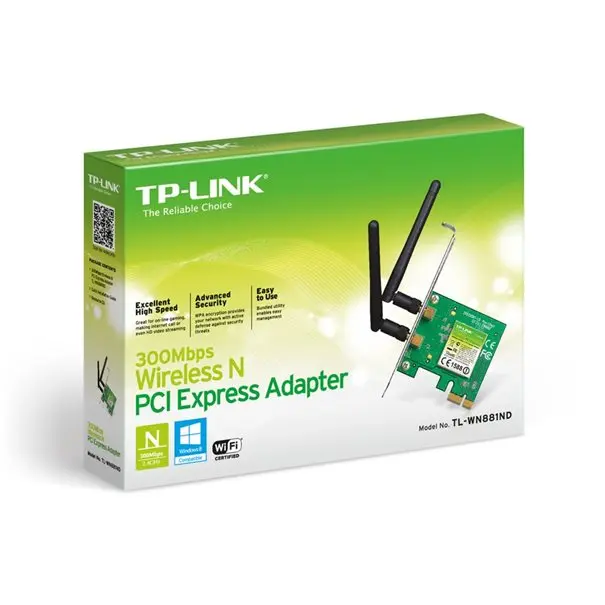 TP-LINK WLAN 300MBit PCIe WIFI Adap Draft-N(2T2R)