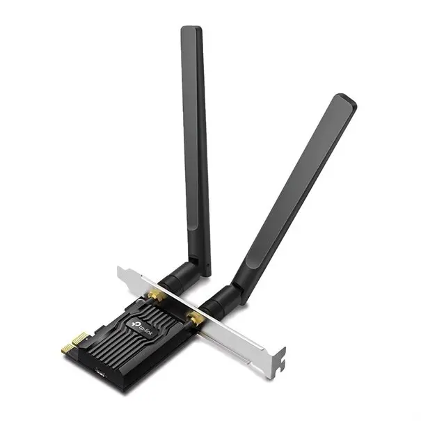 TP-LINK WLAN 1775MBit AX1800 Wi-Fi 6 Bluetooth 5.2 PCIe Adapter LP inkl. Low-Profile Slotblech