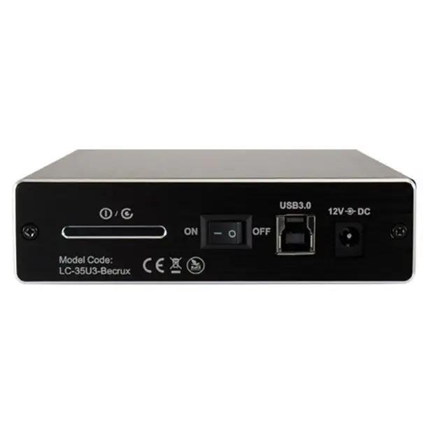 LC-Power 3,5'' SATA HDD-Gehäuse USB3.0 Black LC-35U3-BECRUX, bis zu 5 Gb/s