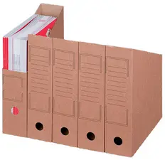 smartboxpro Collecteur vertical à archives, A4, marron