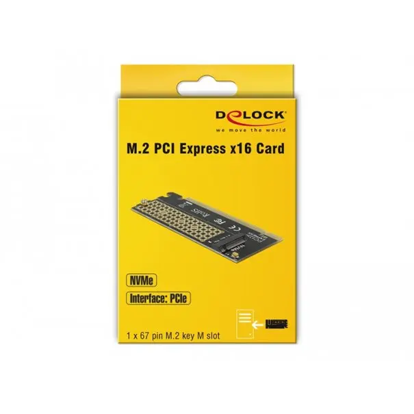 PCI Express x16 Karte zu 1 x NVMe M.2 Key M Low Profile Formfaktor
