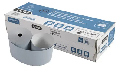 EXACOMPTA Bobine thermique Safecontact, 80 mm x 44 m, gris-
