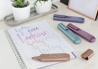 FABER-CASTELL Surligneur TEXTLINER 46 METALLIC, rouge