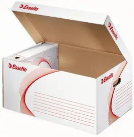 Esselte Container d'archives, ondulé, blanc