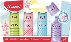 Maped Surligneur Mini PASTEL, blister de 4