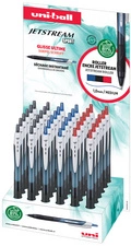 uni-ball Stylo roller gel JETSTREAM Sport, présentoir de 36