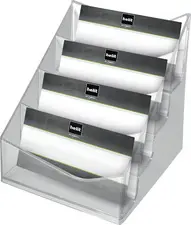 helit Porte-cartes de visite "the helpdesk", transparent