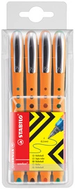 STABILO Stylo roller worker fine, Ã©tui de 4