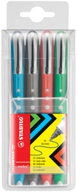 STABILO Stylo roller worker colorful, Ã©tui de 4
