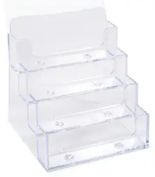 EXACOMPTA Distributeur de cartes de visite, cristal