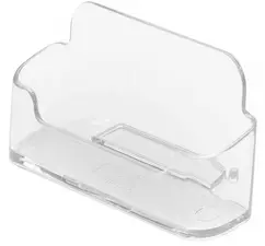 deflecto Porte-cartes de visite, 1 compartiment, transparent