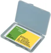 sigel Etui pour cartes de visite-Box, transparent, mat