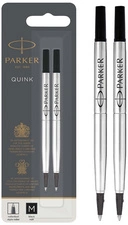 PARKER Recharge pour rollerball QUINK, 0,5 mm, blister, bleu