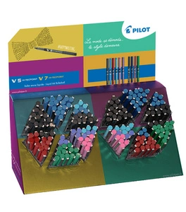 PILOT Stylo roller Hi-Tecpoint V5/V7, prÃ©sentoir de 180
