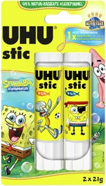 UHU Bâton de colle stic Bob l'éponge, 3 x 21 g, blister