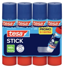 tesa STICK Bâton de colle, 20 g, 3+1 Pack promotionnel