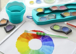 FABER-CASTELL Palette de peinture CONNECTOR, 24 couleurs