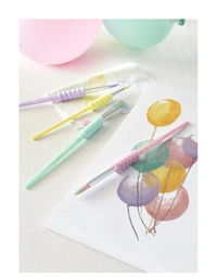 FABER-CASTELL Set de pinceaux à poils synthétiques pastel