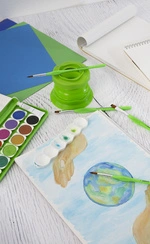 EBERHARD FABER Set de pinceaux synthétiques GREEN WINNER
