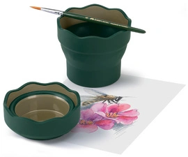 FABER-CASTELL Gobelet CLIC & GO, bleu